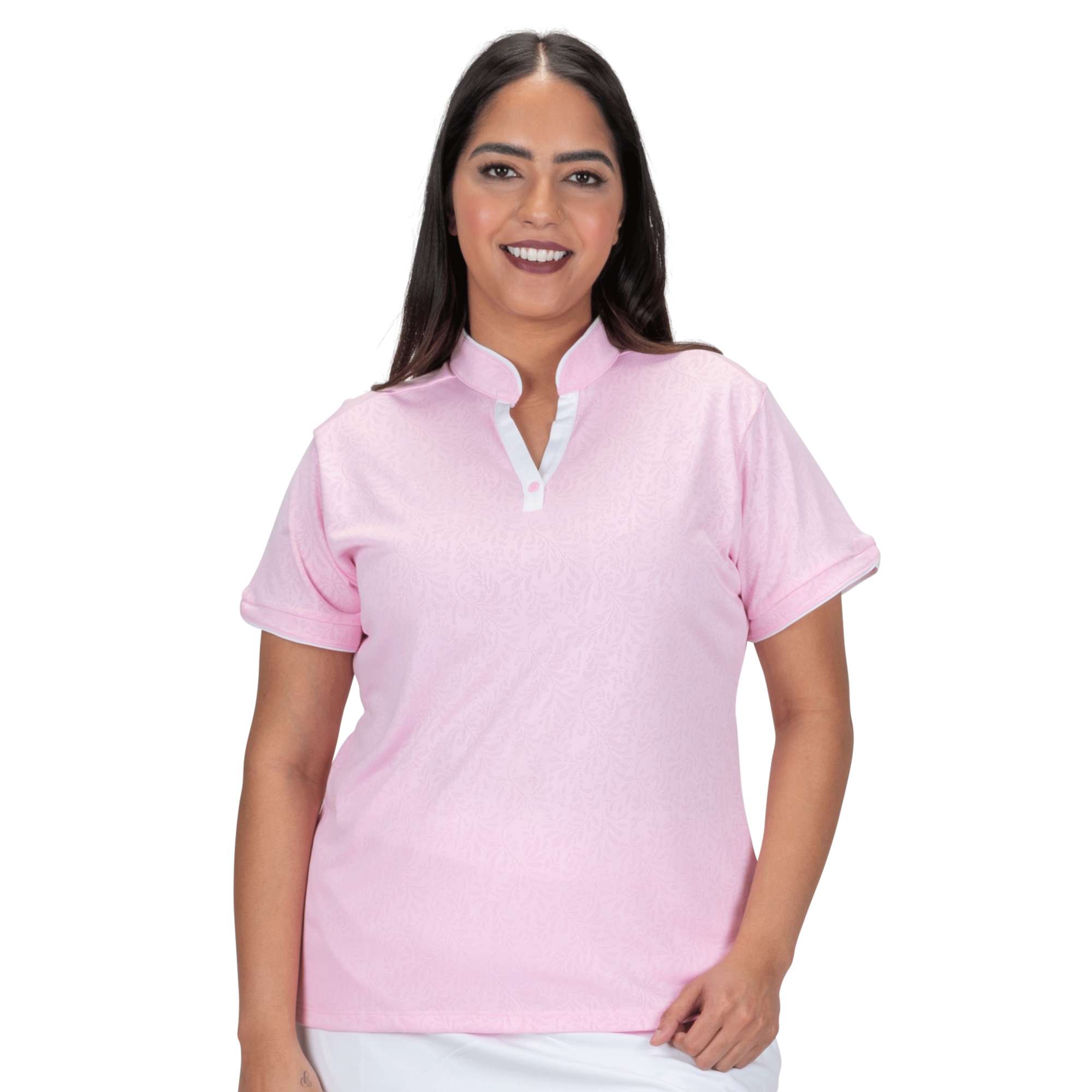 Nancy Lopez Golf Vine Short Sleeve Polo Plus