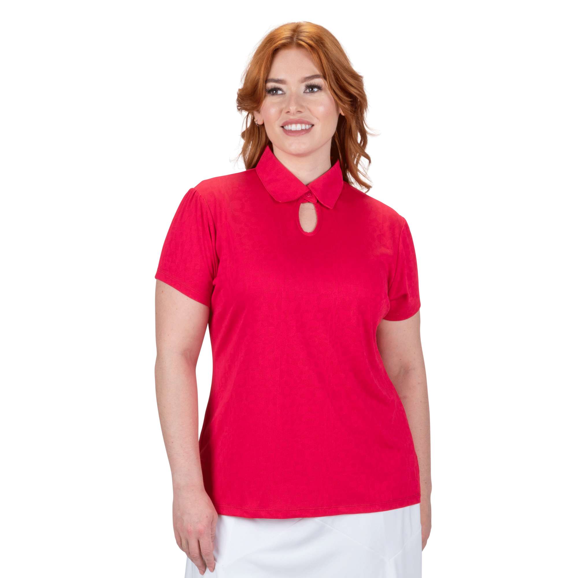 Nancy Lopez Golf Swagger Short Sleeve Polo Plus