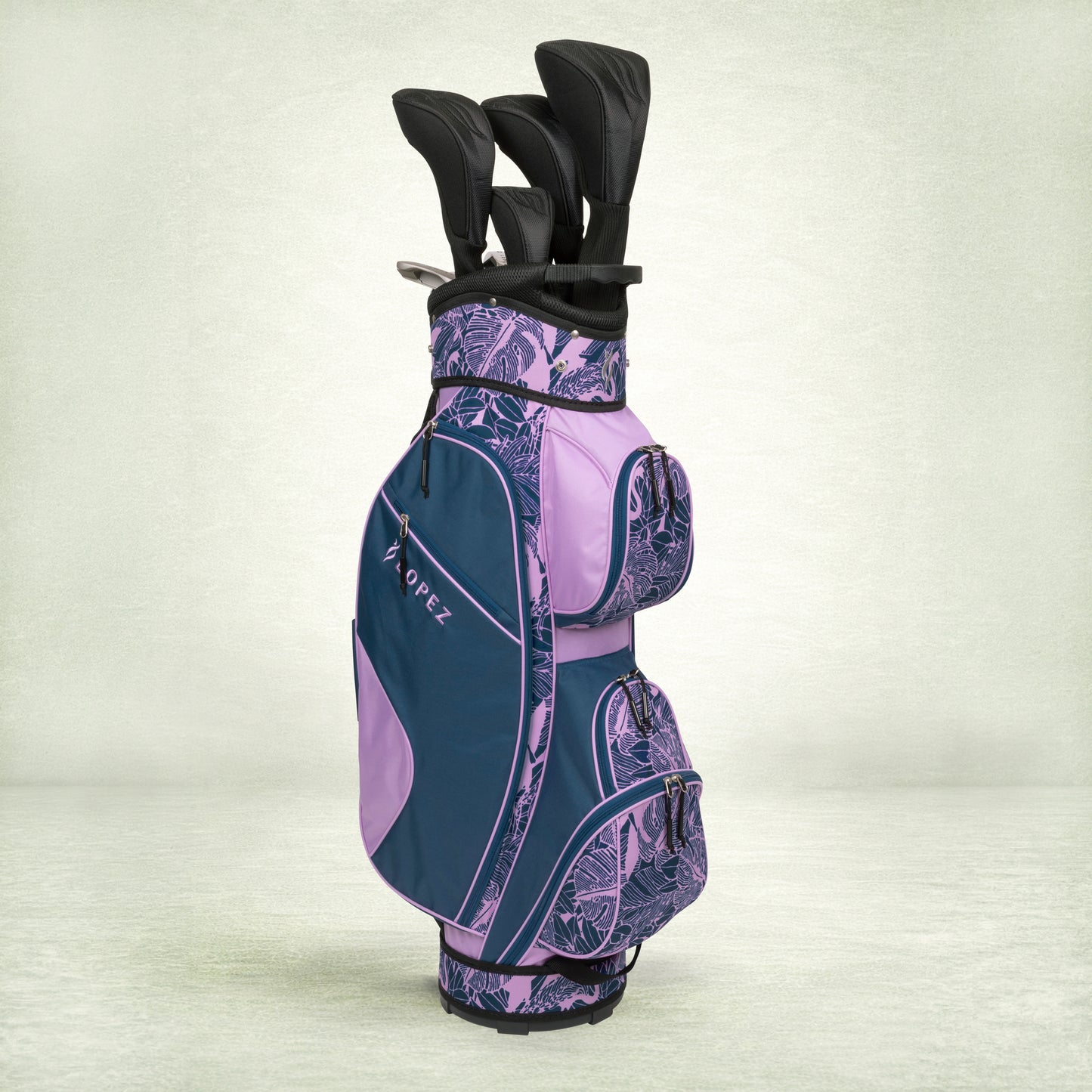 Ashley 18-Piece Cart Bag Package Set - Lush Original Print