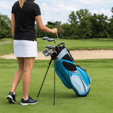 Ashley 18-Piece Stand Bag Package Set - Blue/Lilac