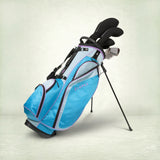 Ashley 18-Piece Stand Bag Package Set - Blue/Lilac