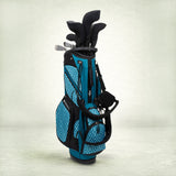 Fairways - 19-Piece Stand Bag Package Set - Geometrica Blue
