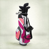 Fairways - 19-Piece Stand Bag Package Set - Minimalistic Pink
