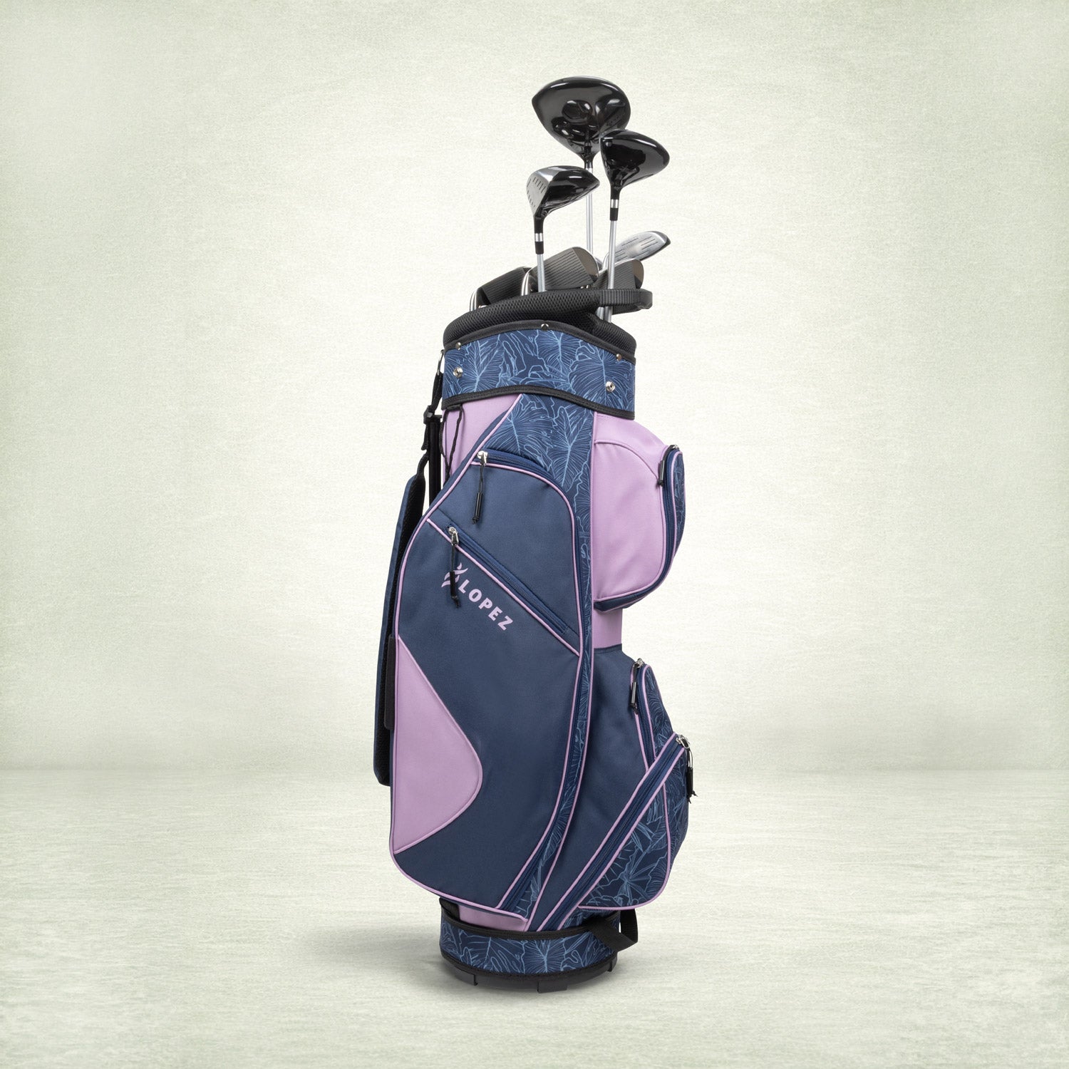 Nancy Lopez Golf Ashley 18-Piece Cart Bag Package Set - Lush