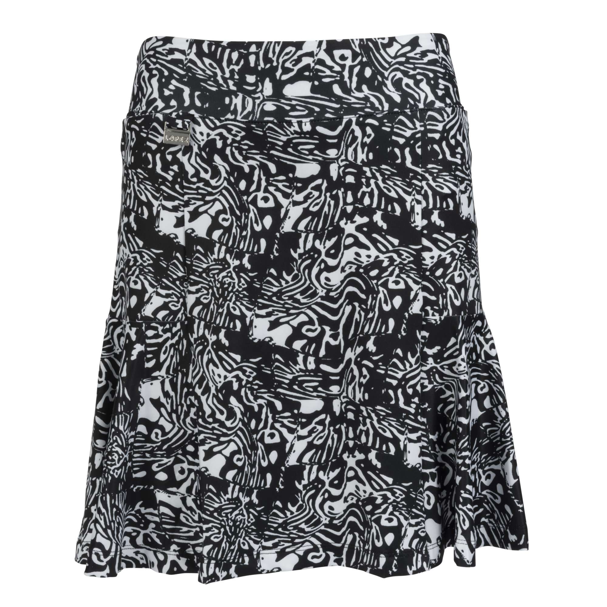 Nancy Lopez  Flip Skort Black Multi