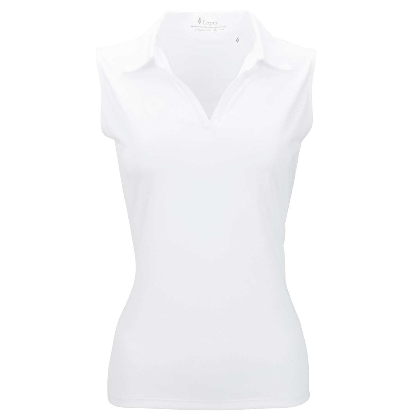 Nancy Lopez Golf Legacy Sleeveless Polo Plus - White