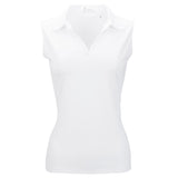 Nancy Lopez Golf Legacy Sleeveless Polo Plus - White