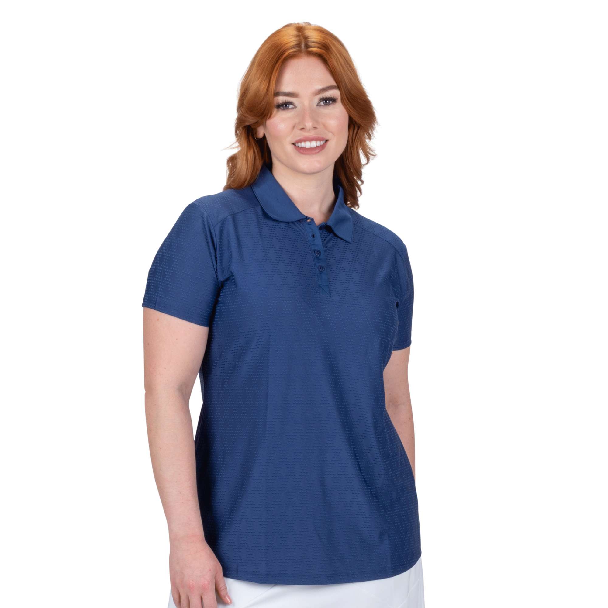 Nancy Lopez Golf Tempo Short Sleeve Polo Plus