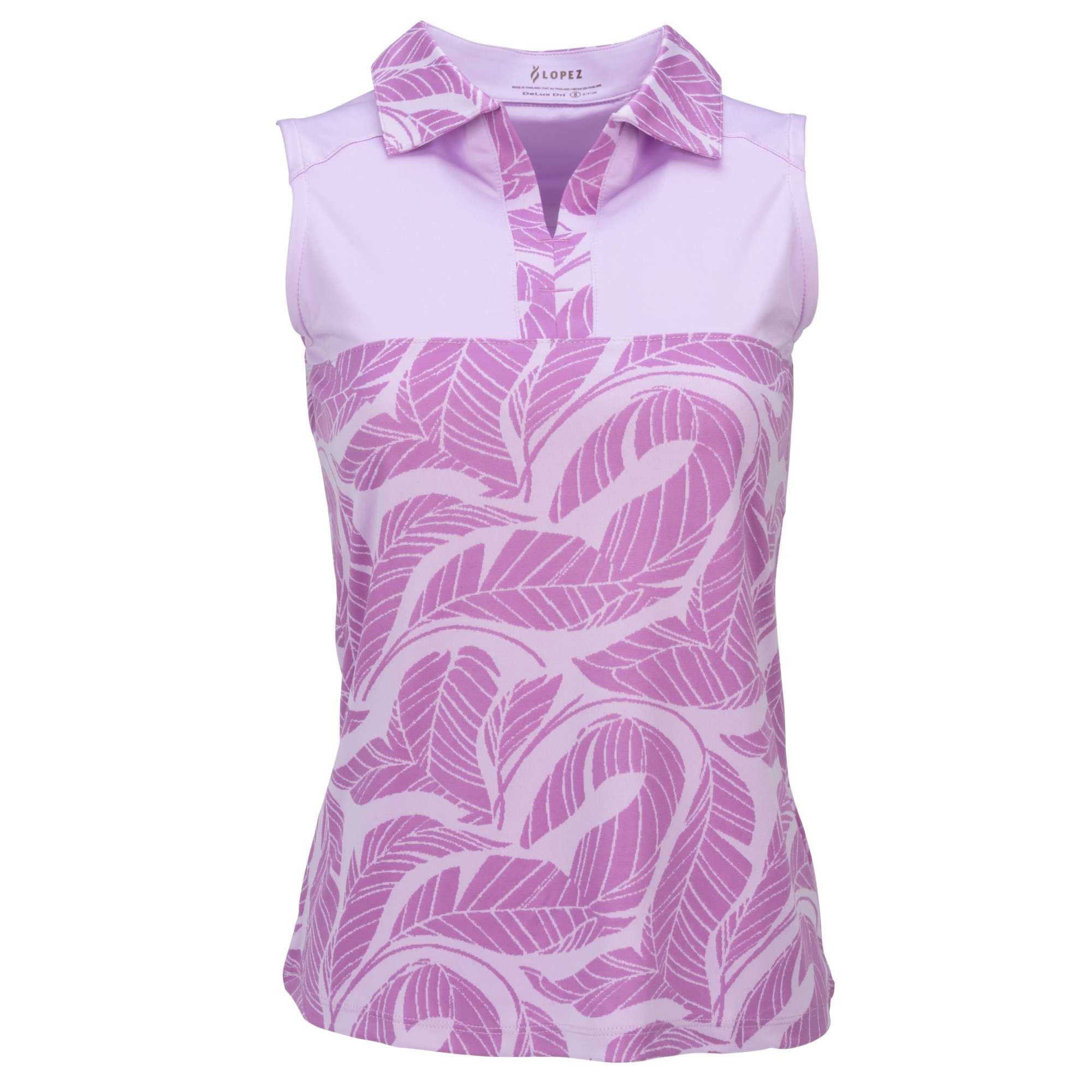 Nancy Lopez  Havana Sleeveless Polo Lilac