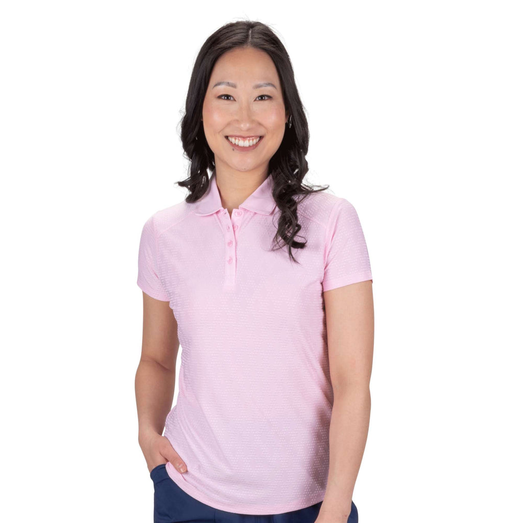 Nancy Lopez   Tempo Short Sleeve Polo Burst