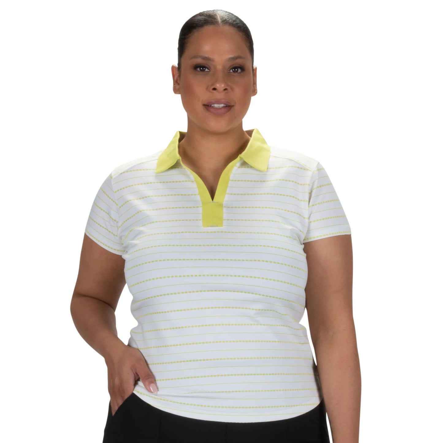 Nancy Lopez Golf Point Short Sleeve Polo Plus Nancy Lopez Golf Point Short Sleeve Polo Plus