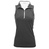 Nancy Lopez Zone Sleeveless Polo Black/White