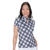 Nancy Lopez   Brilliant Short Sleeve Polo Black Multi