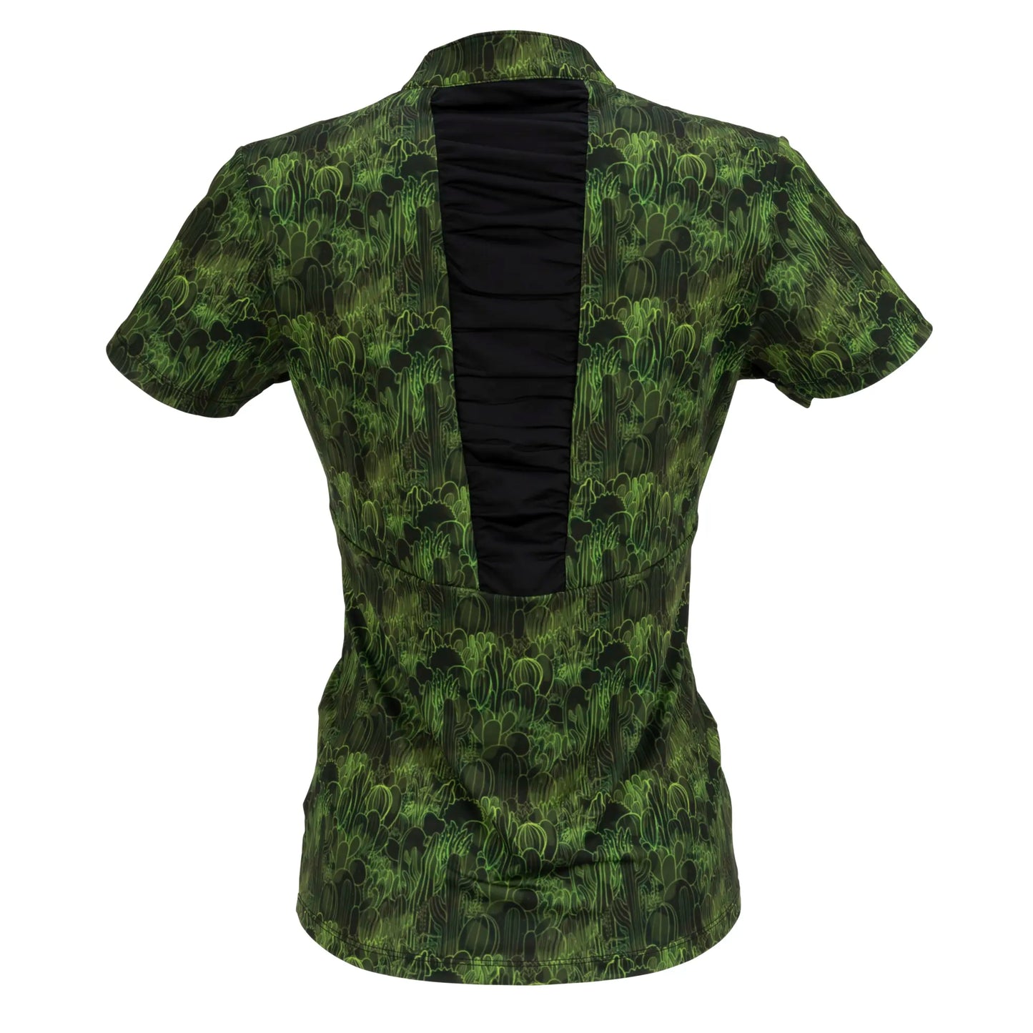 Nancy Lopez  Agava Short Sleeve Polo Plus Black Multi