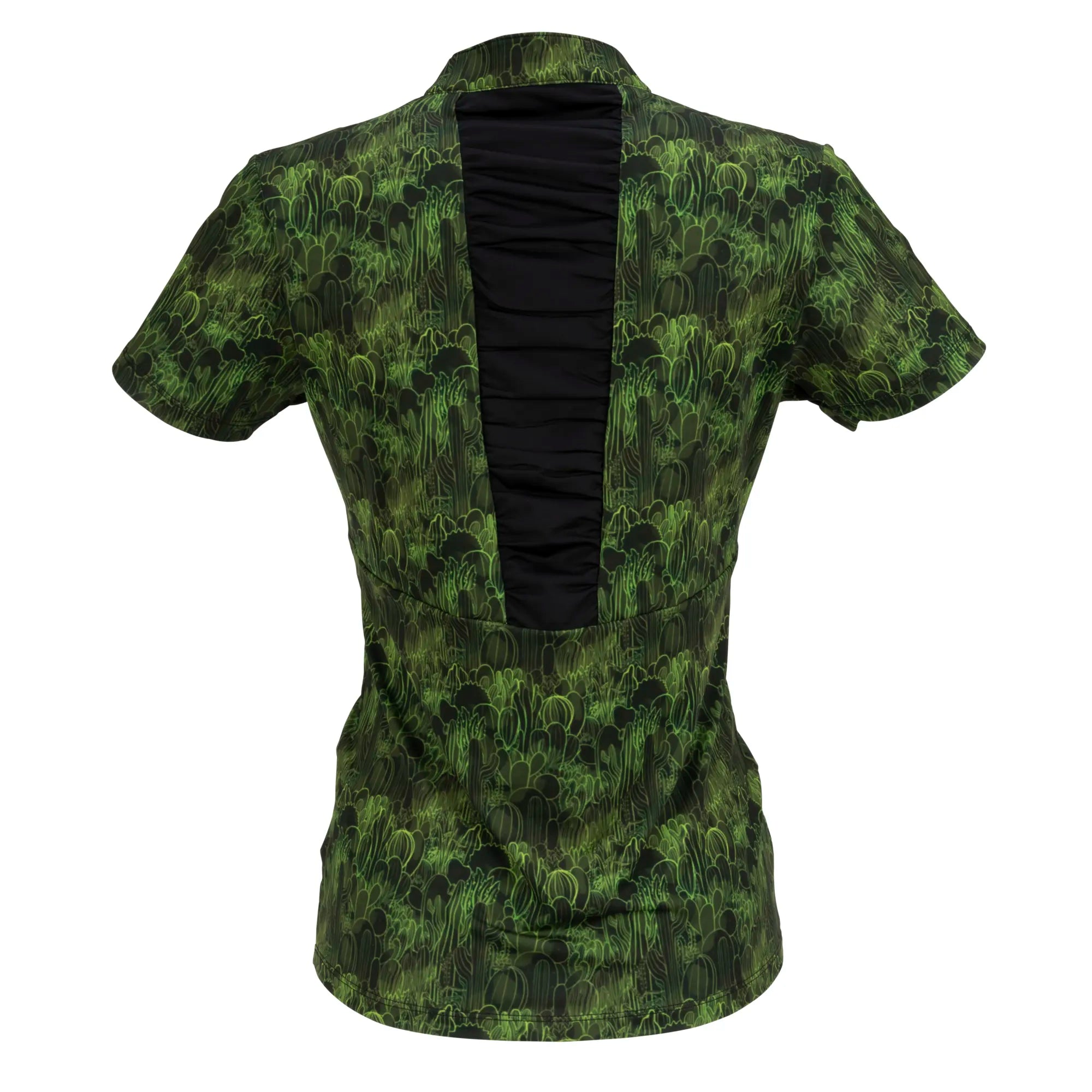Nancy Lopez  Agava Short Sleeve Polo Plus Black Multi