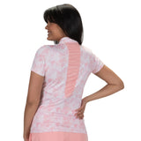 Nancy Lopez  Agava Short Sleeve Polo Quartz Multi