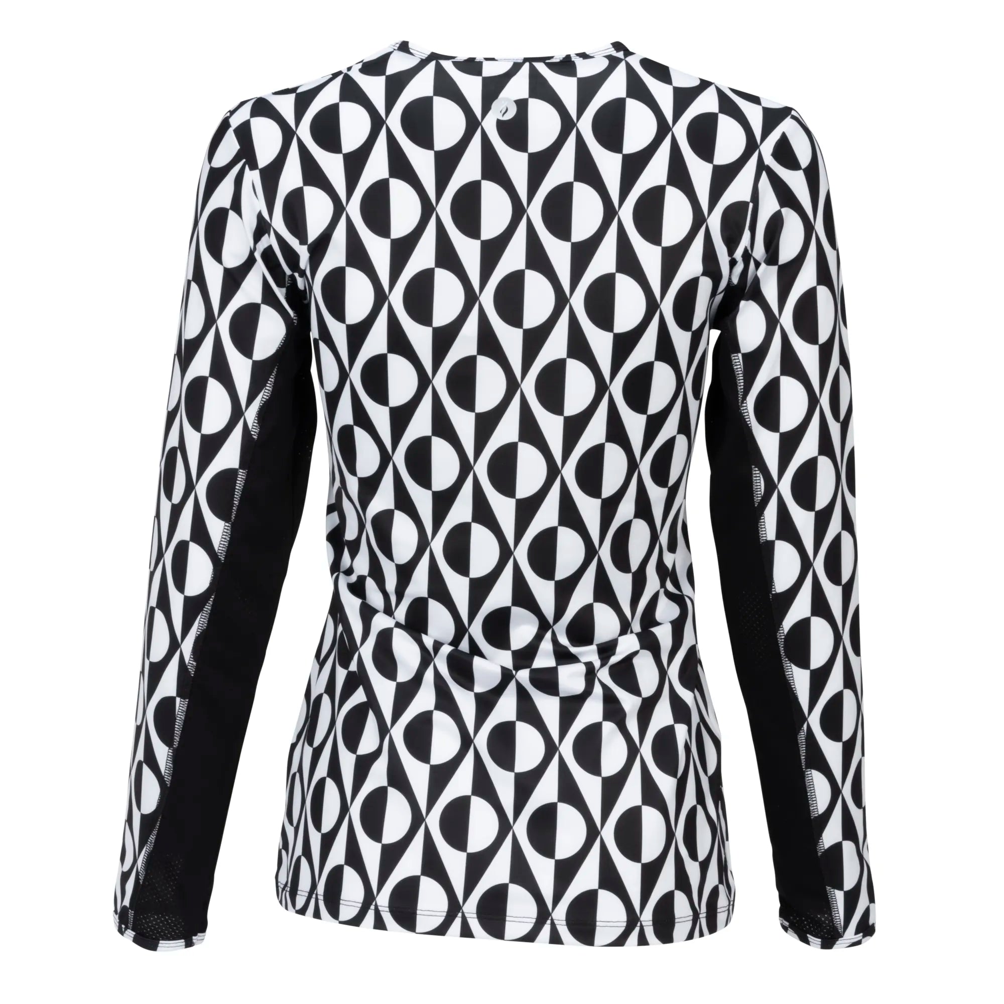 Nancy Lopez  Aspiration Long Sleeve (Upf 50+) Black/White (Roar Print)