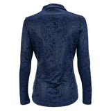 Nancy Lopez  Balance Long Sleeve Polo Navy Multi