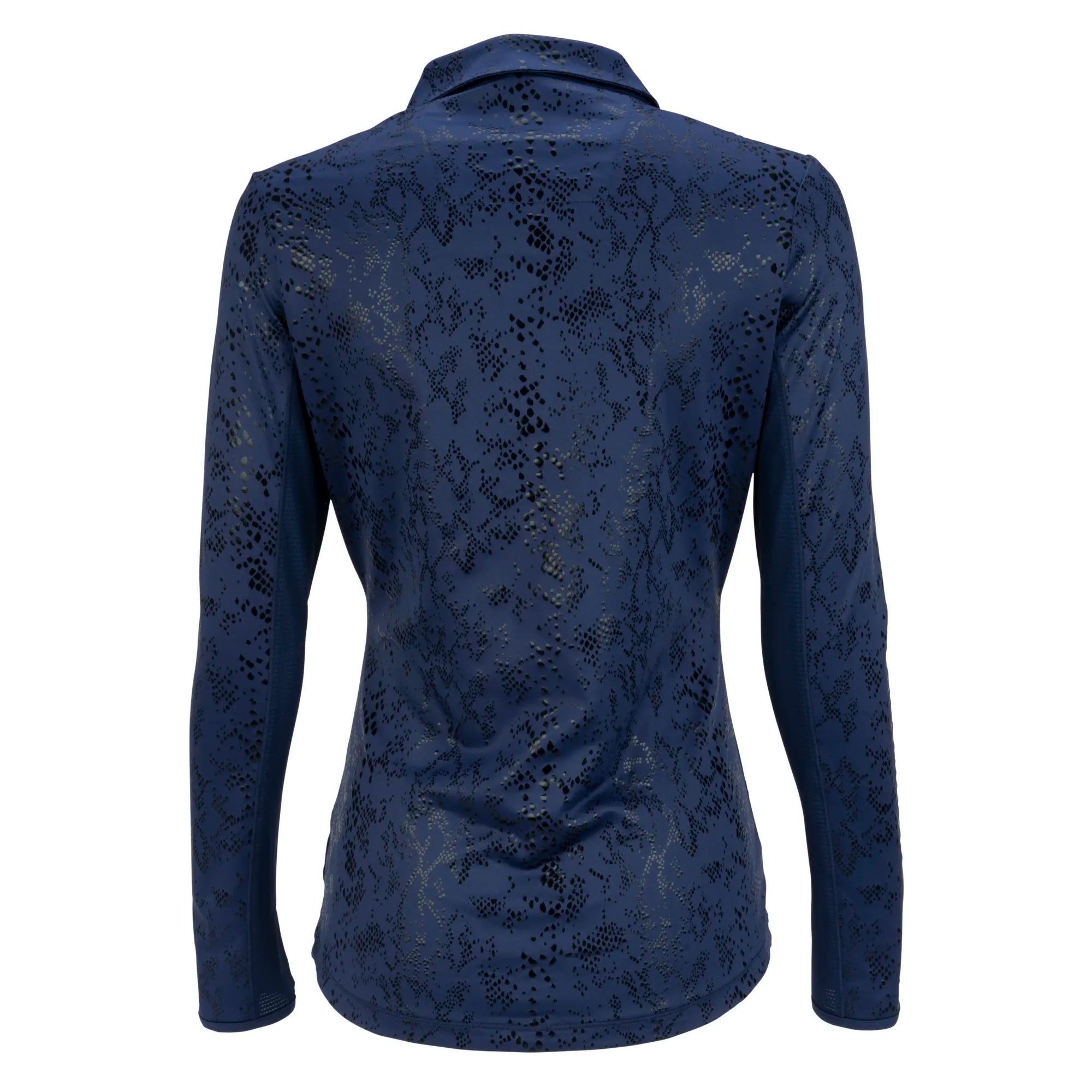 Nancy Lopez  Balance Long Sleeve Polo Navy Multi