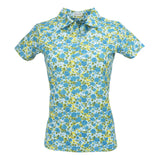 Nancy Lopez  Bloom Short Sleeve Polo Ice Multi