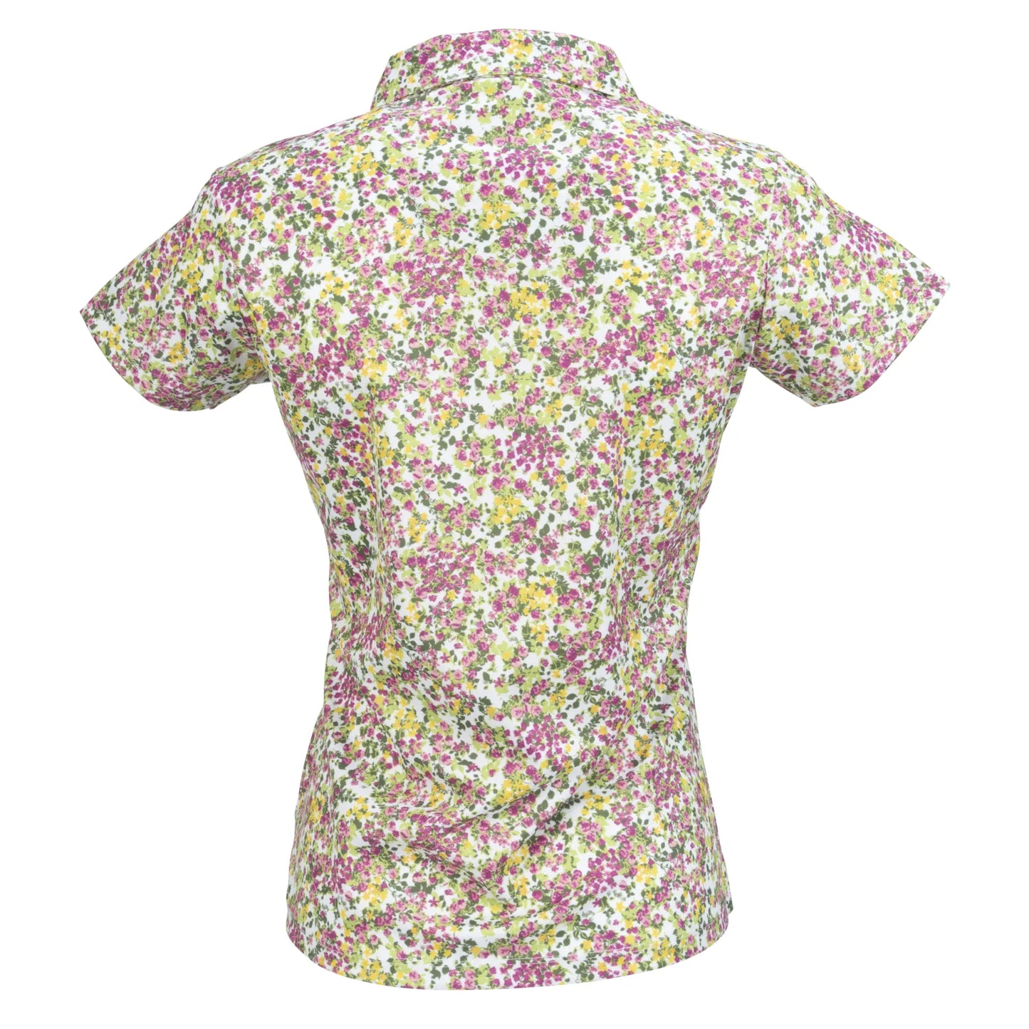 Nancy Lopez  Bloom Short Sleeve Polo White Multi