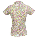 Nancy Lopez  Bloom Short Sleeve Polo White Multi