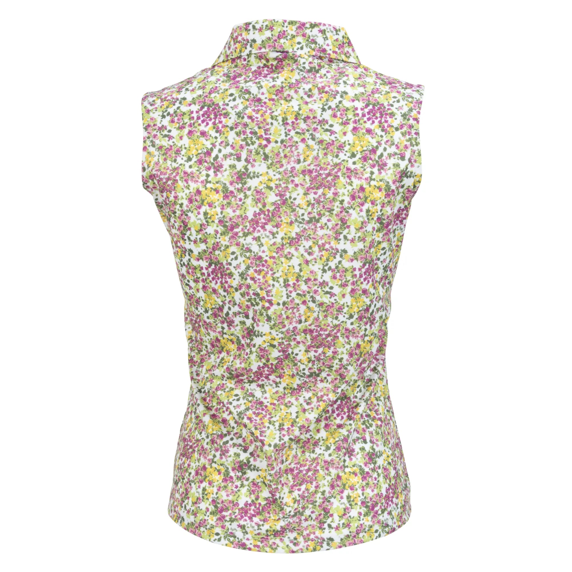 Nancy Lopez  Bloom Sleeveless Polo White Multi