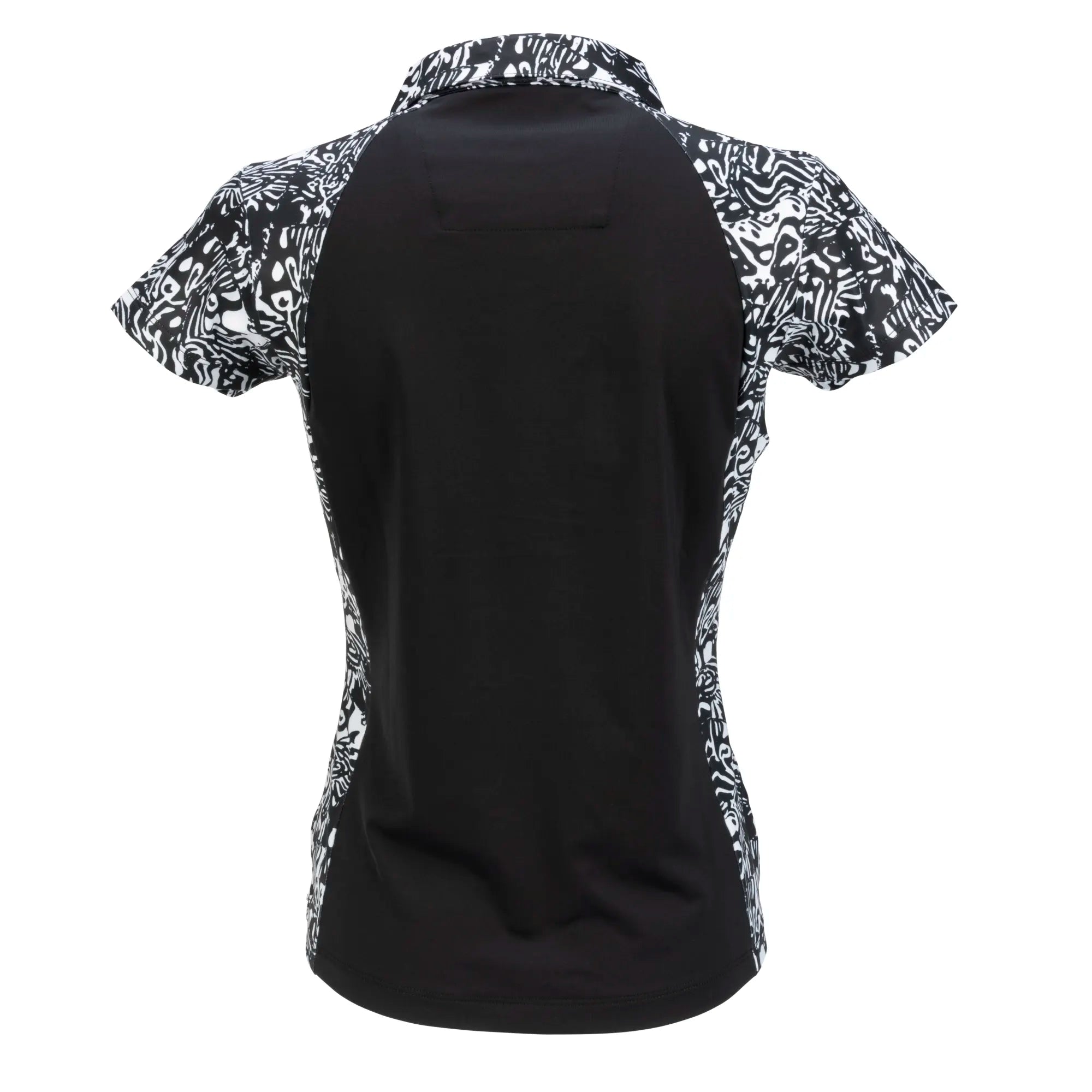 Nancy Lopez  Congo Short Sleeve Polo Black Multi