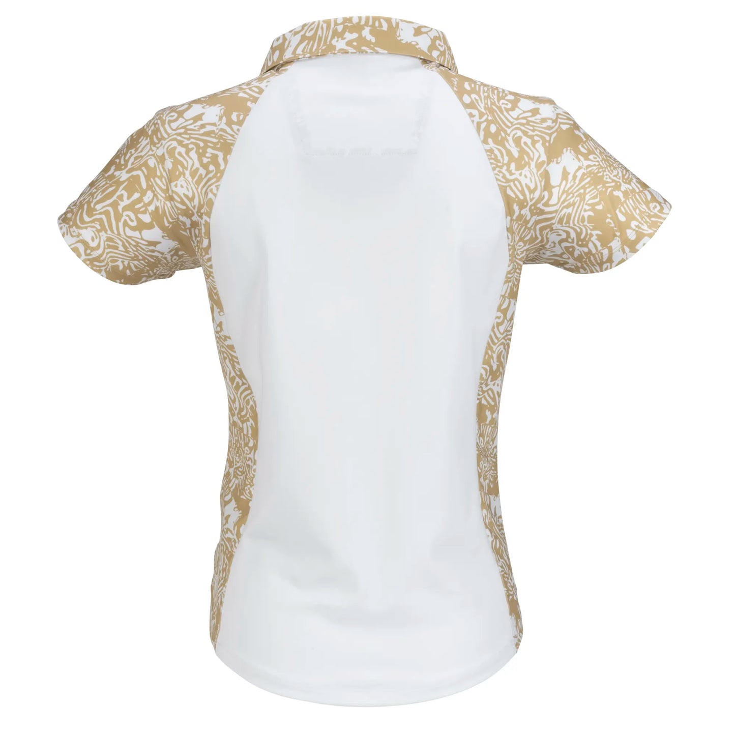 Nancy Lopez  Congo Short Sleeve Polo White Multi