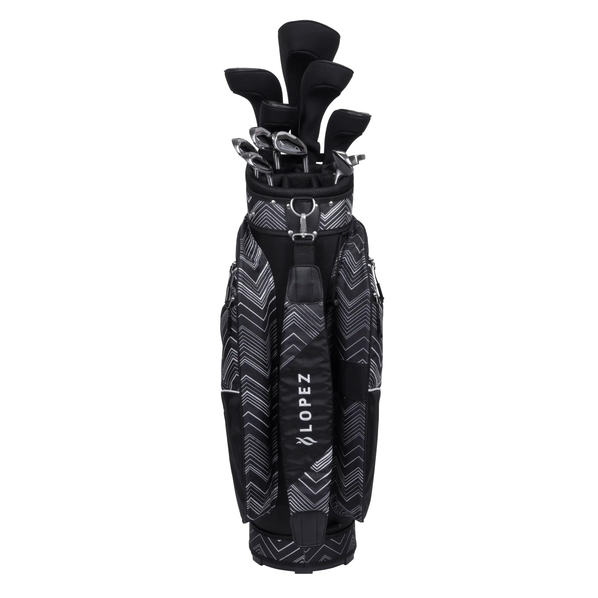 Nancy Lopez  Erinn 18-Piece Cart Bag Package Set - Chevron Chevron