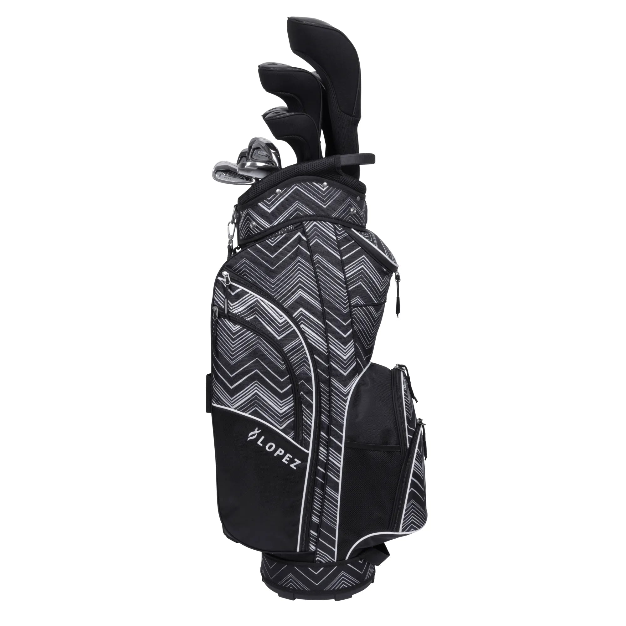Nancy Lopez  Erinn 18-Piece Cart Bag Package Set - Chevron Chevron