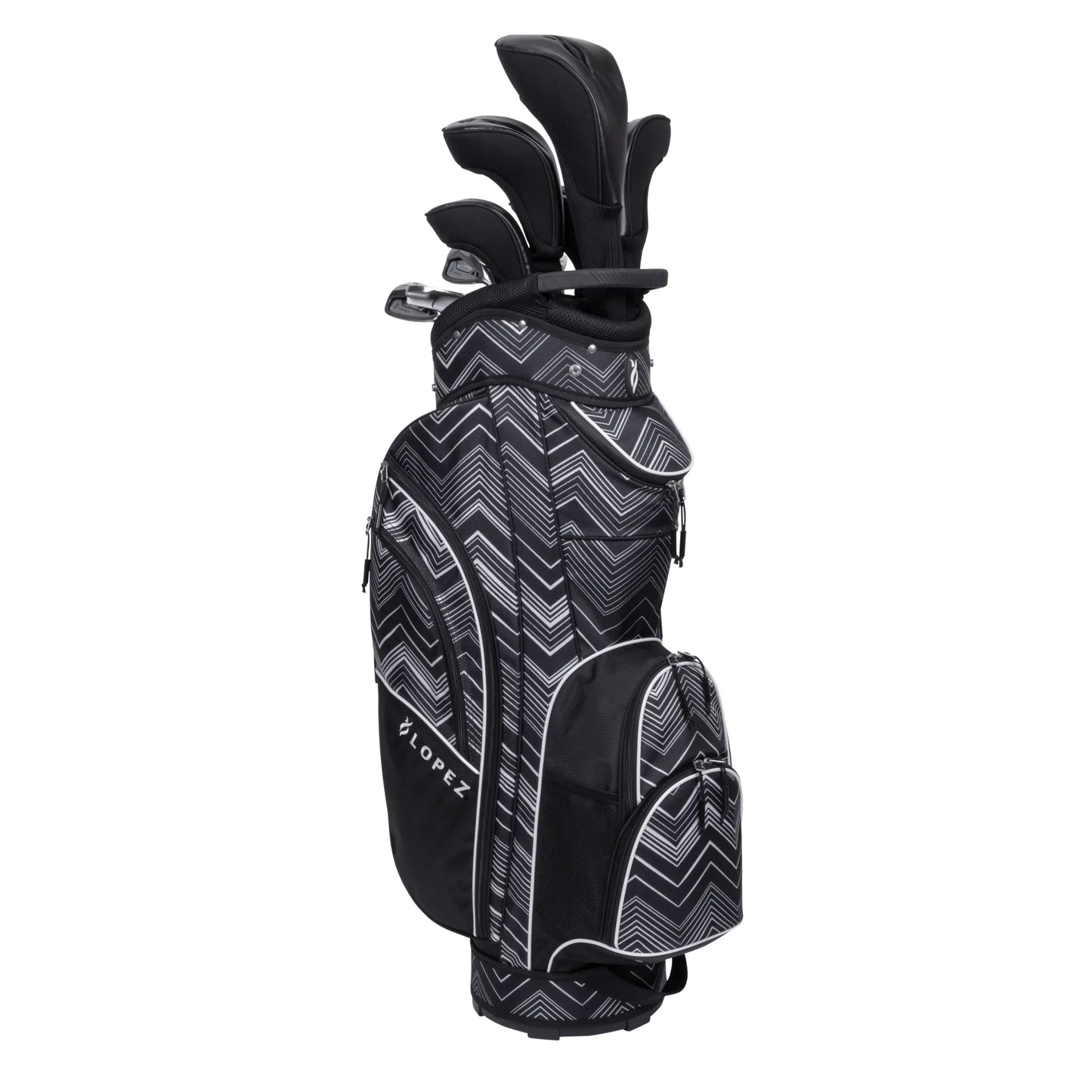 Nancy Lopez  Erinn 18-Piece Cart Bag Package Set - Chevron Chevron