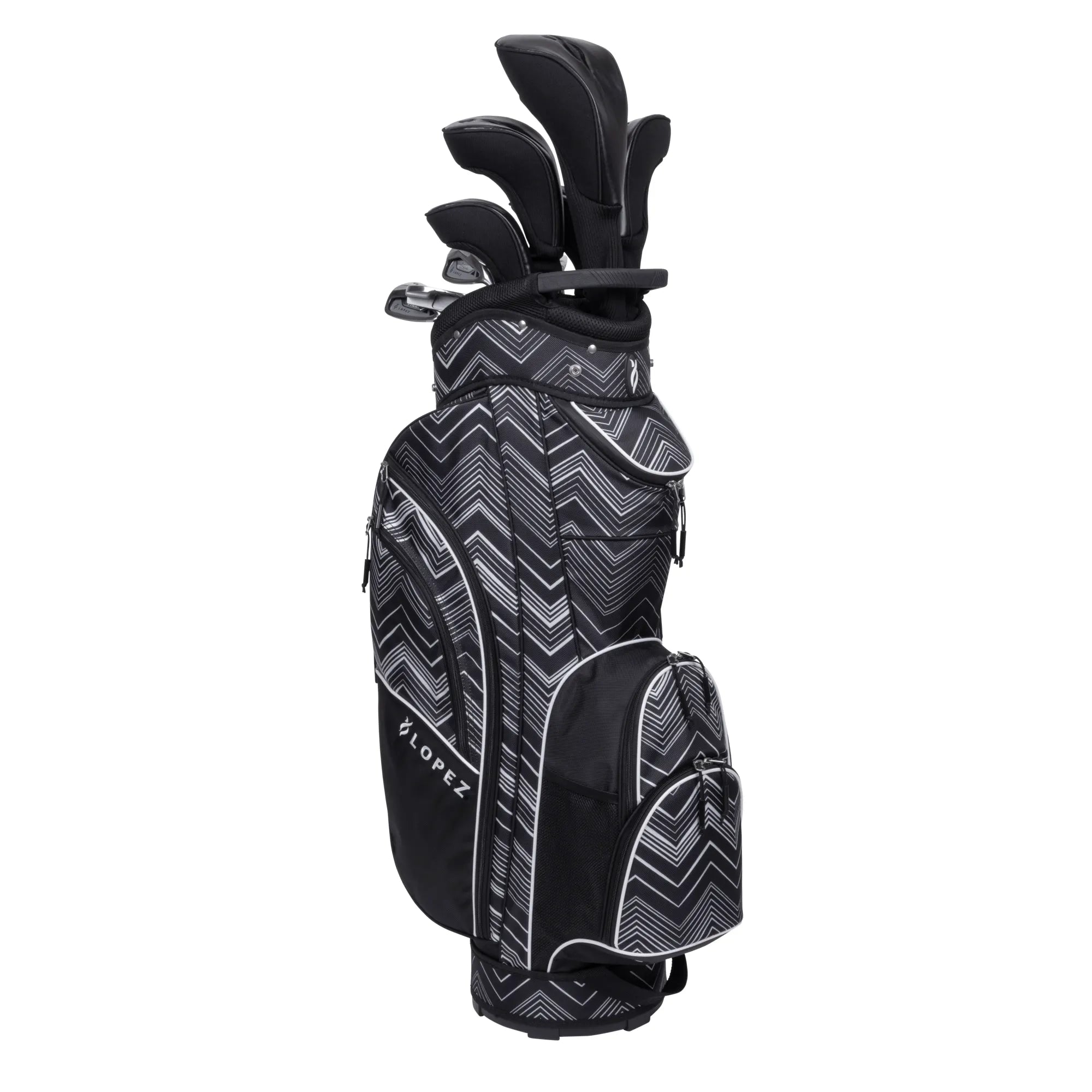 Nancy Lopez  Erinn 18-Piece Cart Bag Package Set - Chevron Chevron