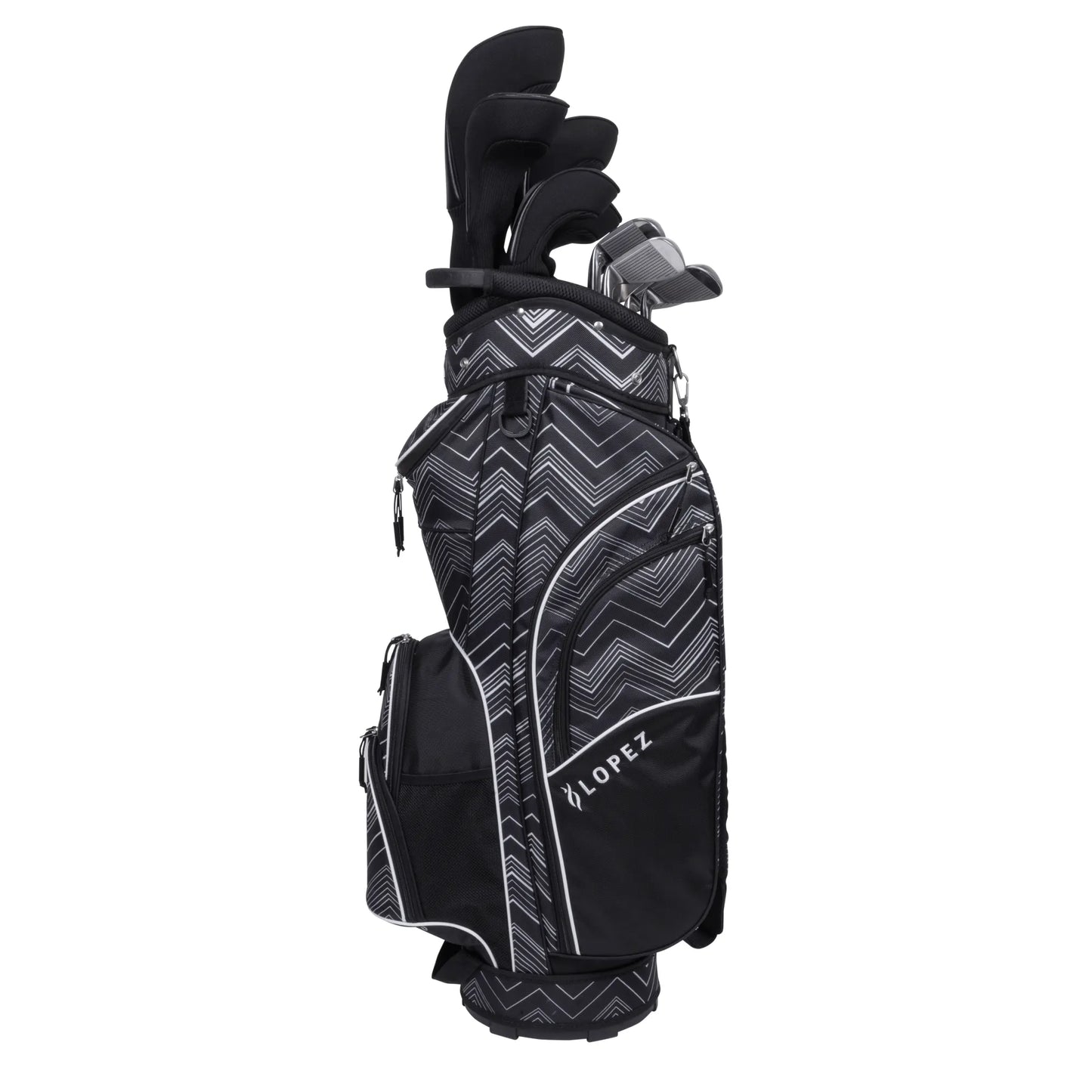 Nancy Lopez  Erinn 18-Piece Cart Bag Package Set - Chevron Chevron