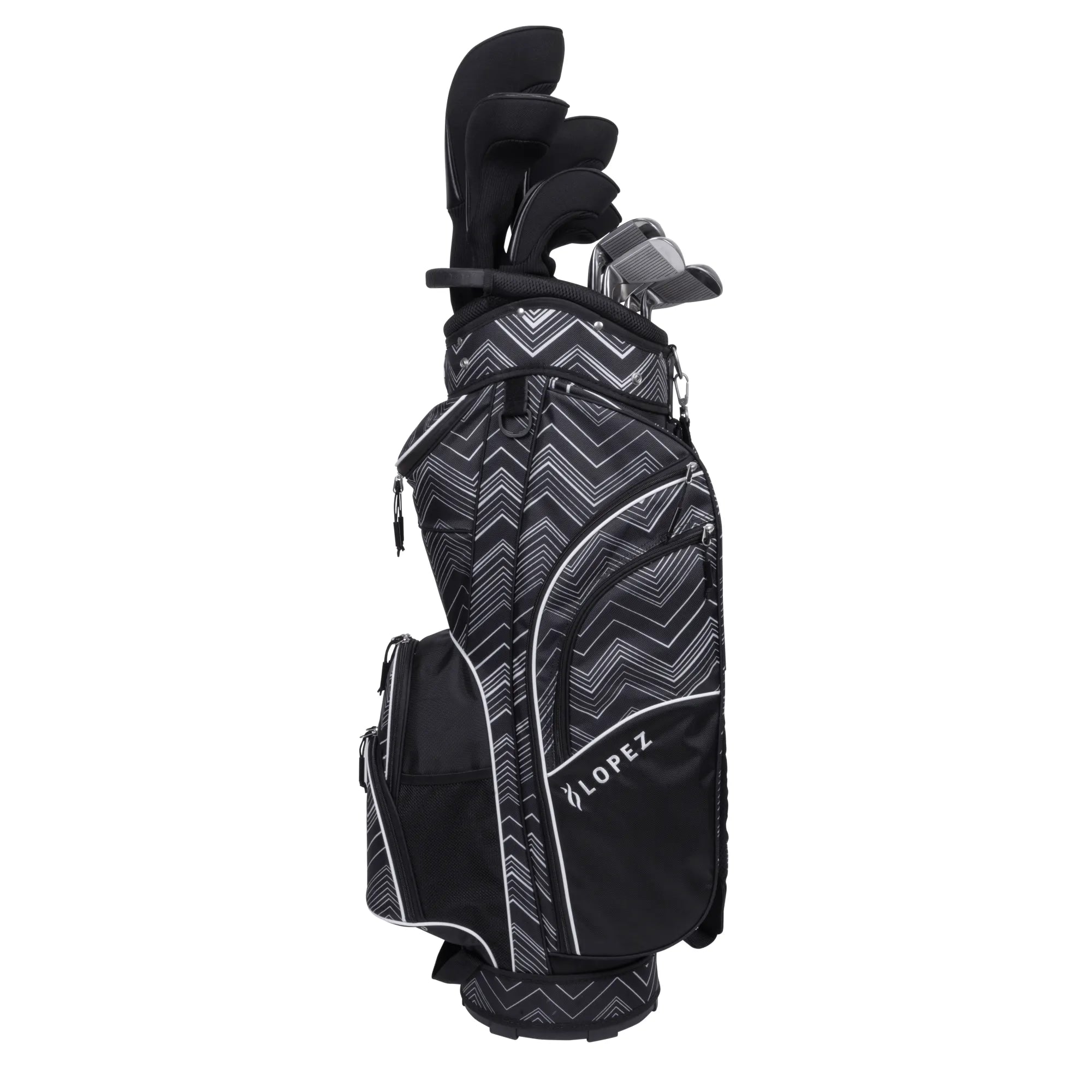 Nancy Lopez  Erinn 18-Piece Cart Bag Package Set - Chevron Chevron