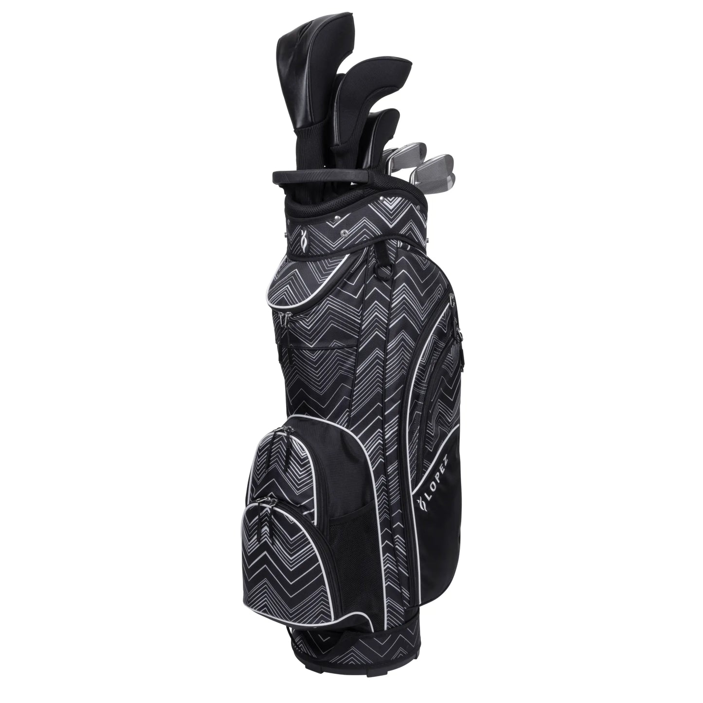 Nancy Lopez  Erinn 18-Piece Cart Bag Package Set - Chevron Chevron
