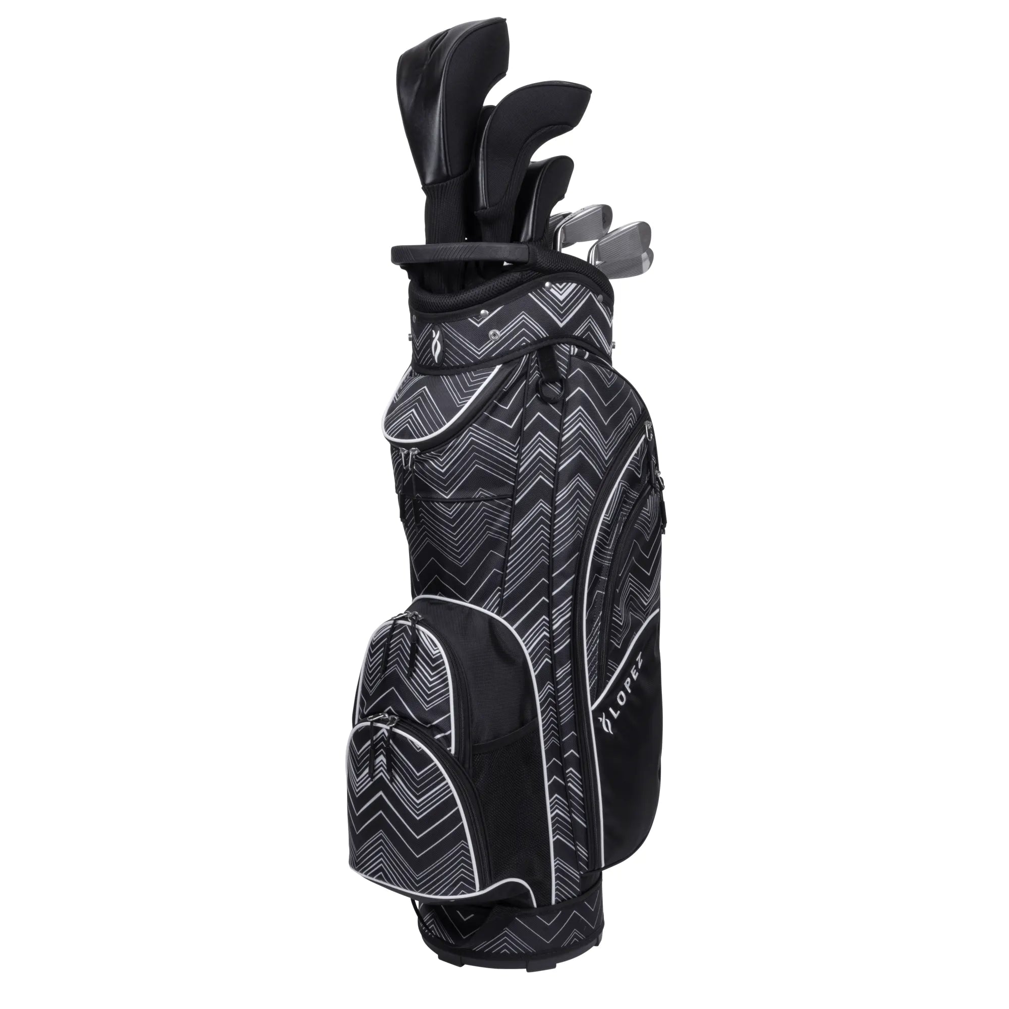 Nancy Lopez  Erinn 18-Piece Cart Bag Package Set - Chevron Chevron