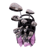 Nancy Lopez  Erinn 18-Piece Cart Bag Package Set - Purple Plaid