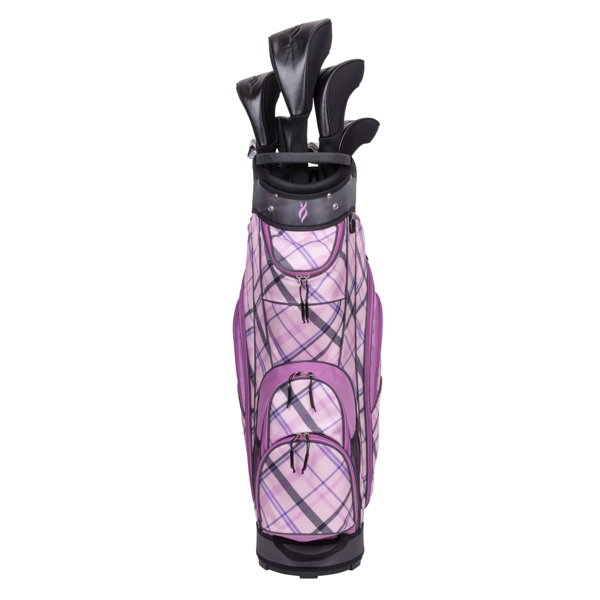 Nancy Lopez  Erinn 18-Piece Cart Bag Package Set - Purple Plaid