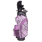 Nancy Lopez  Erinn 18-Piece Cart Bag Package Set - Purple Plaid