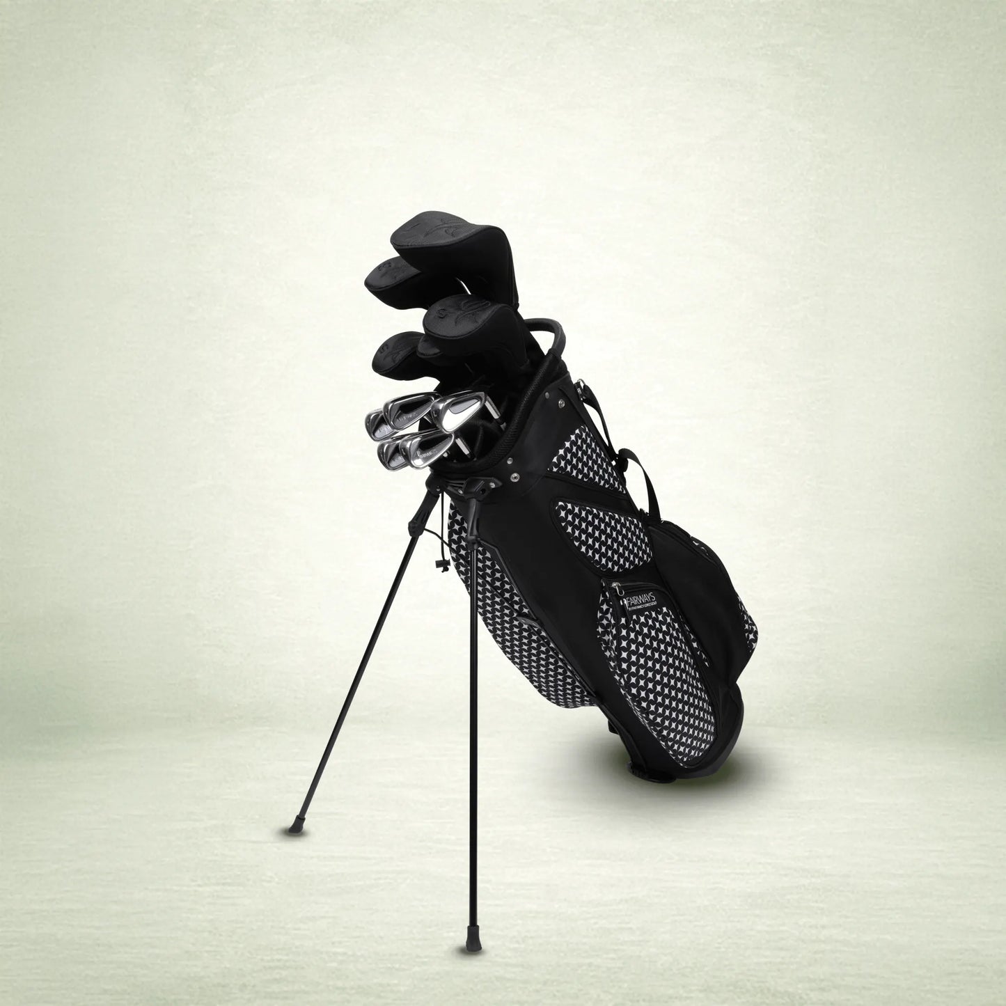 Fairways 18-Piece Stand Bag Package Set - Black Diamond