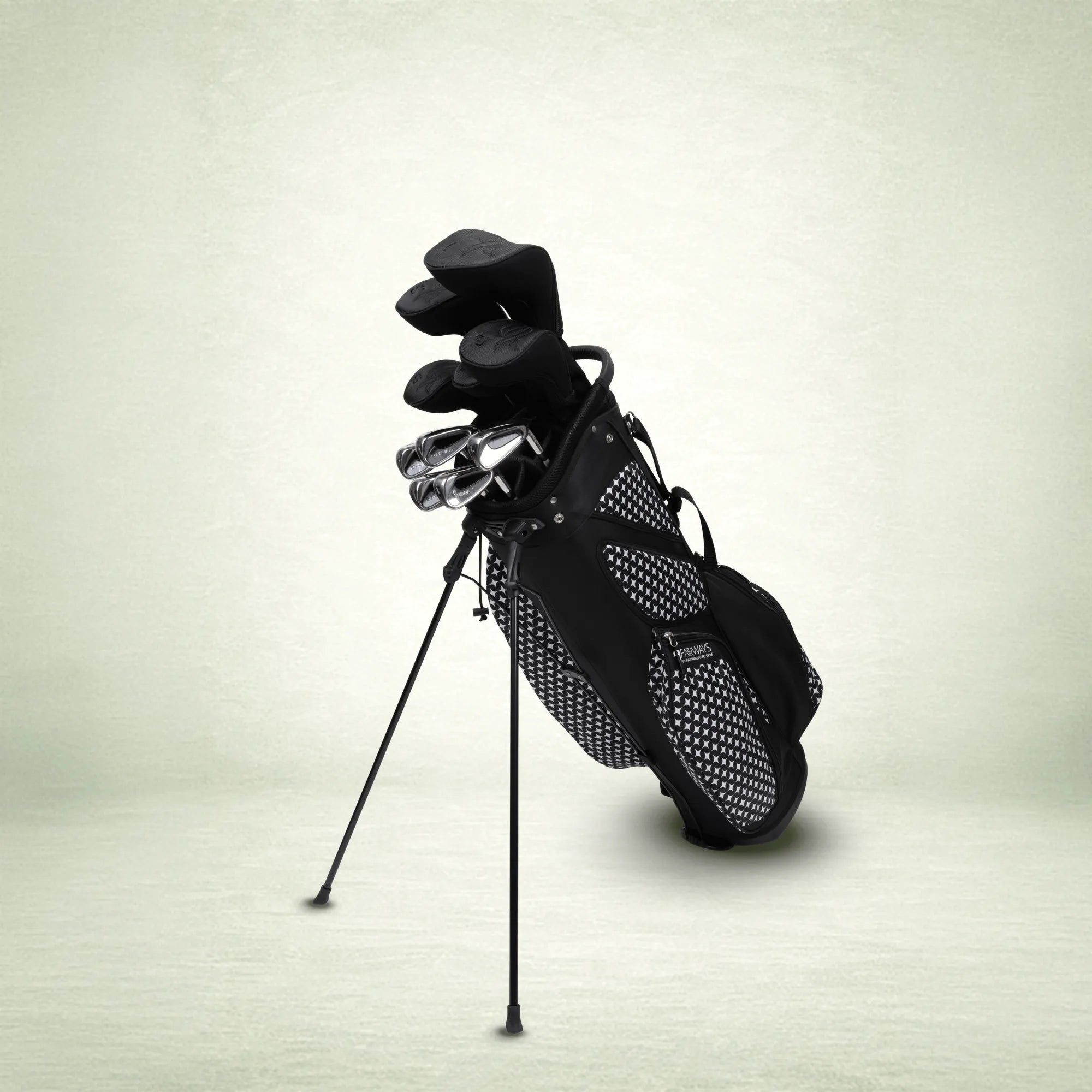 Fairways 18-Piece Stand Bag Package Set - Black Diamond
