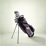 Fairways 18-Piece Stand Bag Package Set - Pink Geo