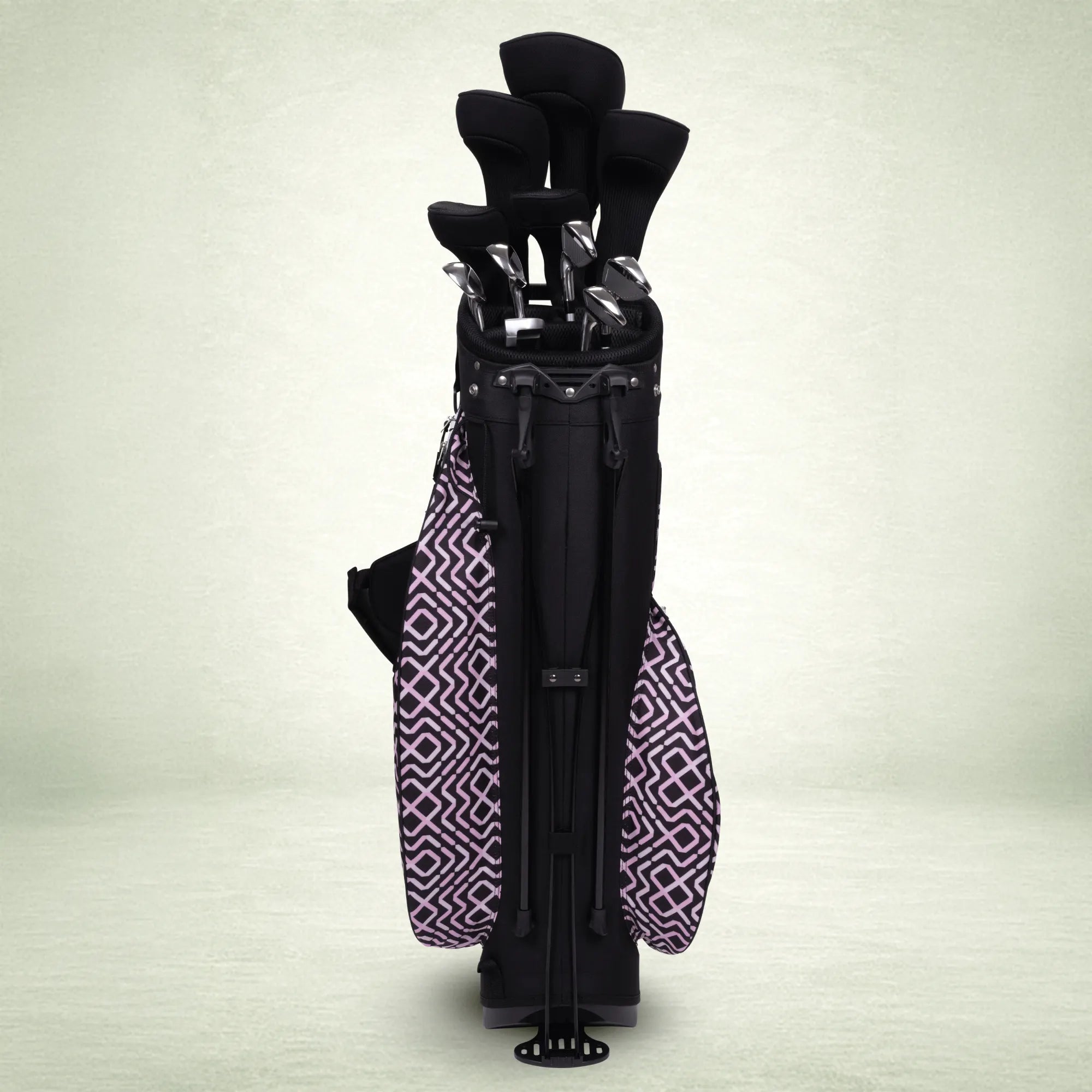 Fairways 18-Piece Stand Bag Package Set - Pink Geo