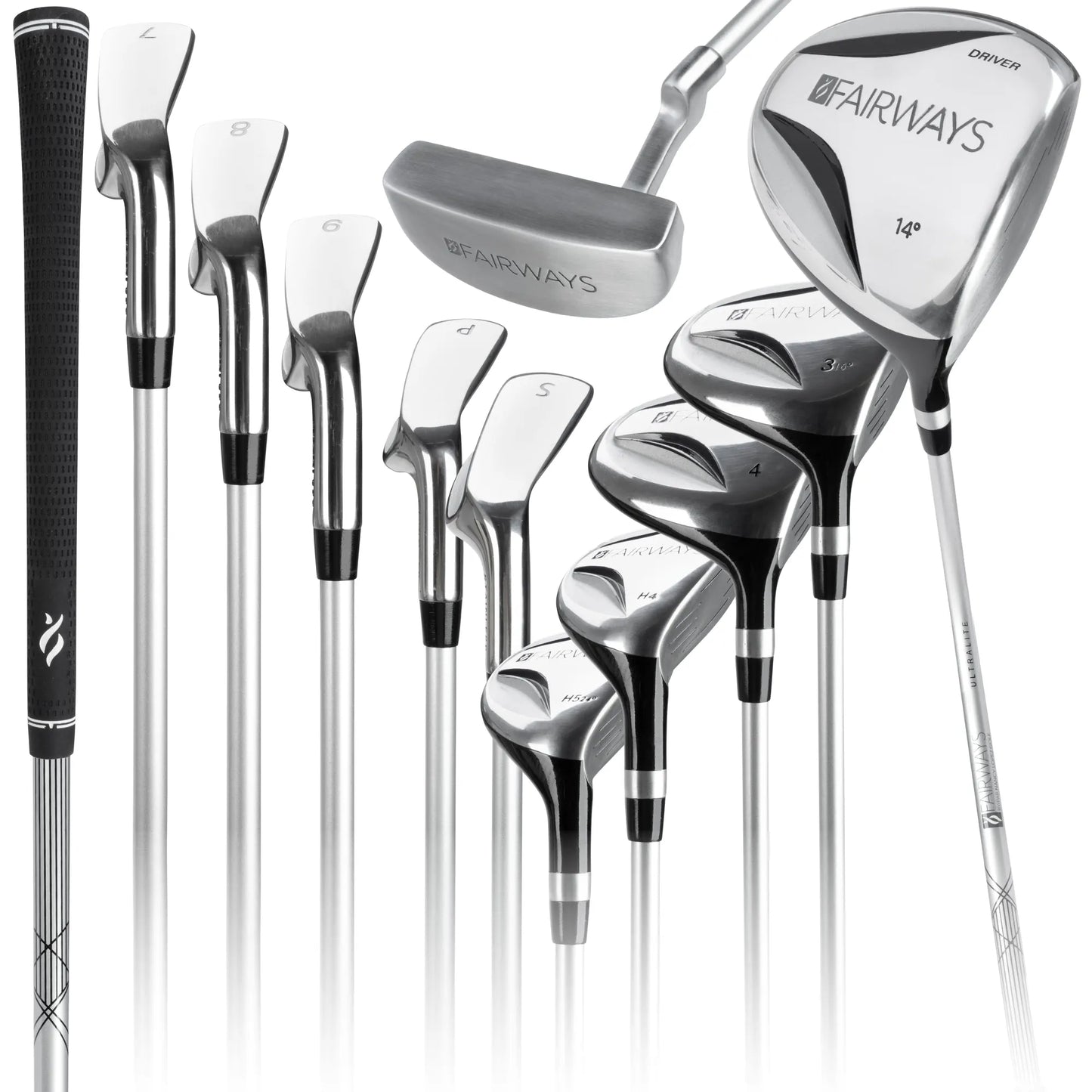 Fairways 18-Piece Stand Bag Package Set - Blue Mosaic
