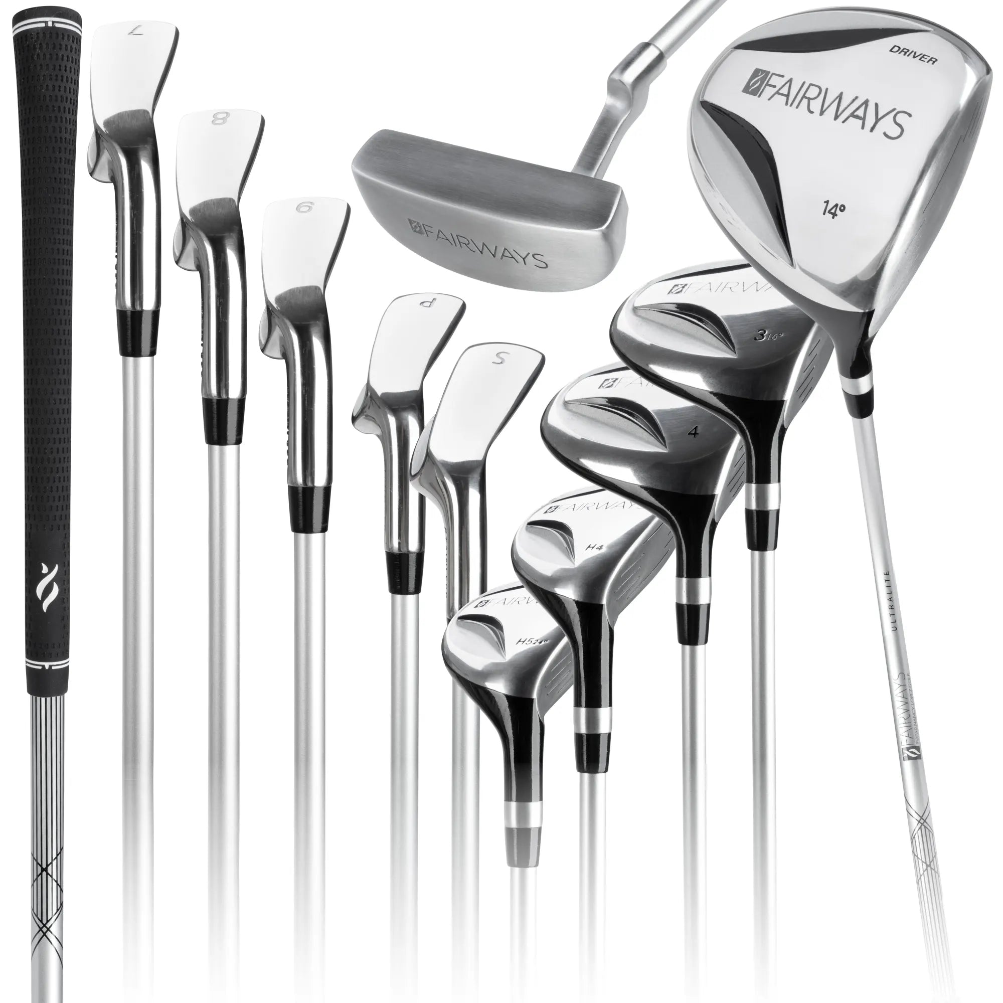Fairways 18-Piece Stand Bag Package Set - Blue Mosaic