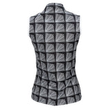 Nancy Lopez  Fanny Sleeveless Polo Black Multi