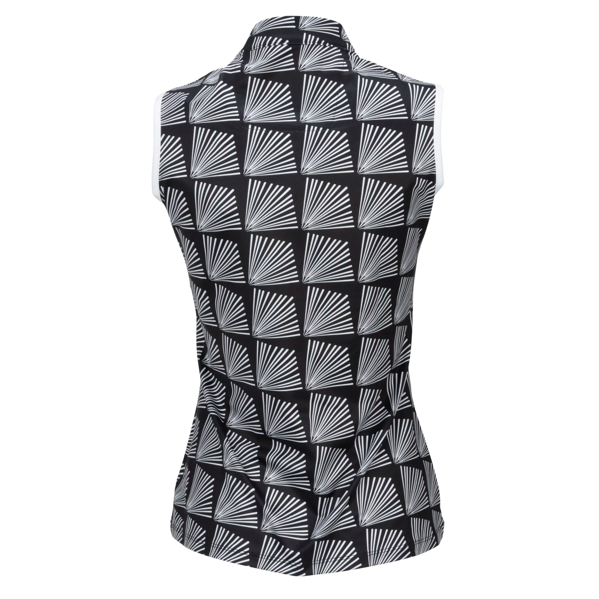 Nancy Lopez  Fanny Sleeveless Polo Black Multi