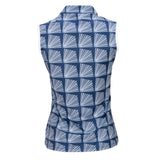 Nancy Lopez  Fanny Sleeveless Polo Navy Multi