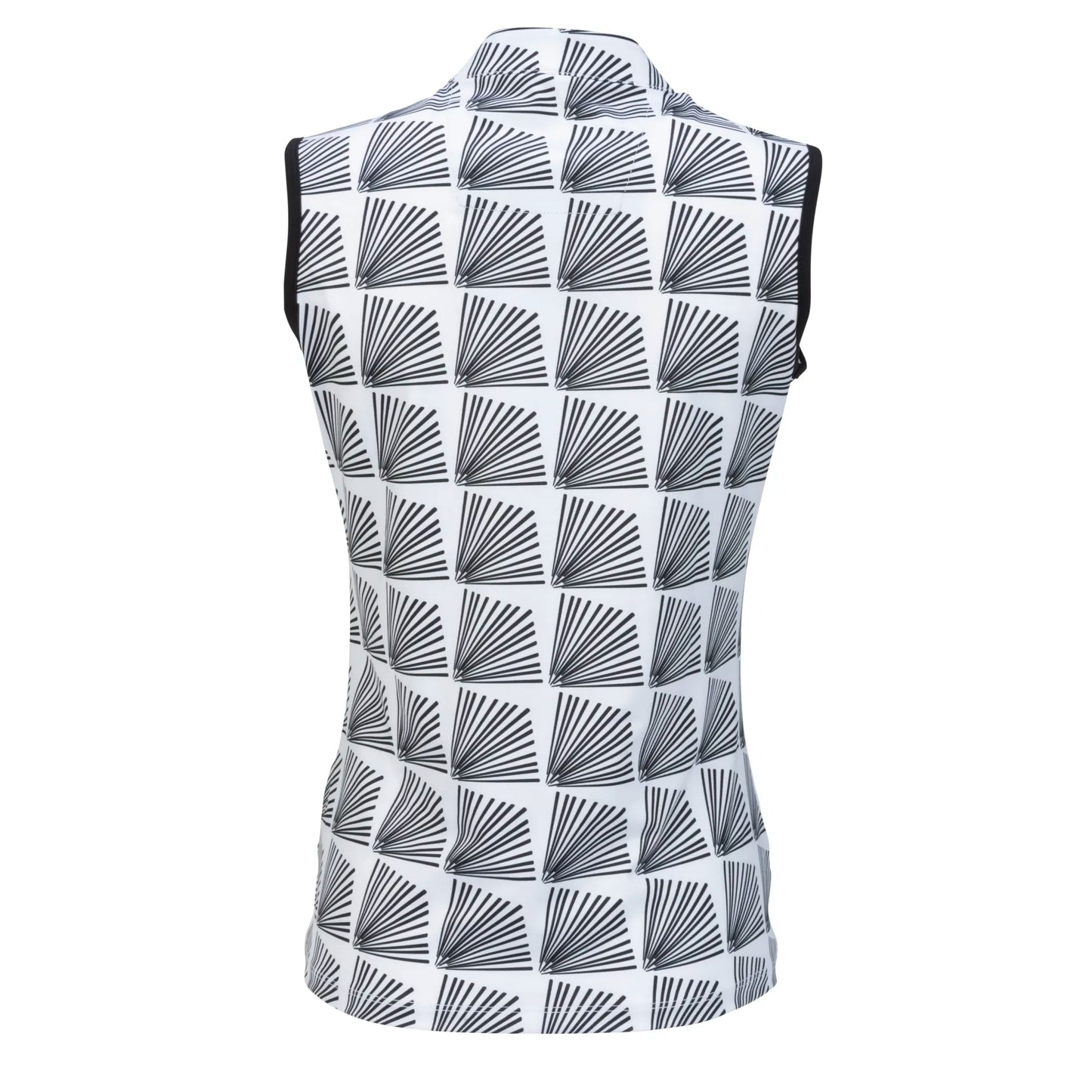 Nancy Lopez  Fanny Sleeveless Polo White Multi